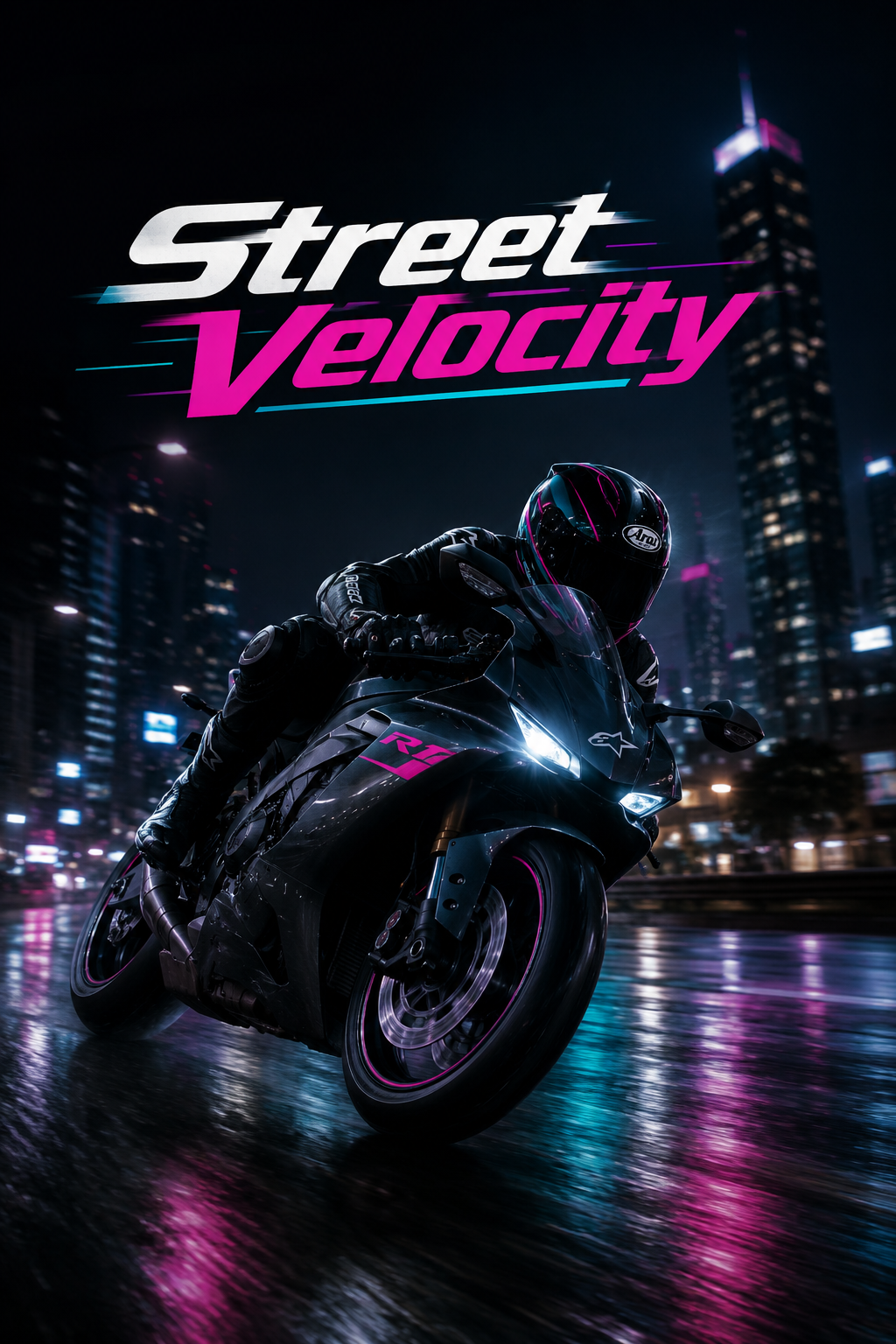Street Velocity — open-world bike racing game poster
